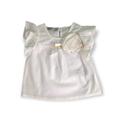 Ensemble Tee-shirt blanc et short rose